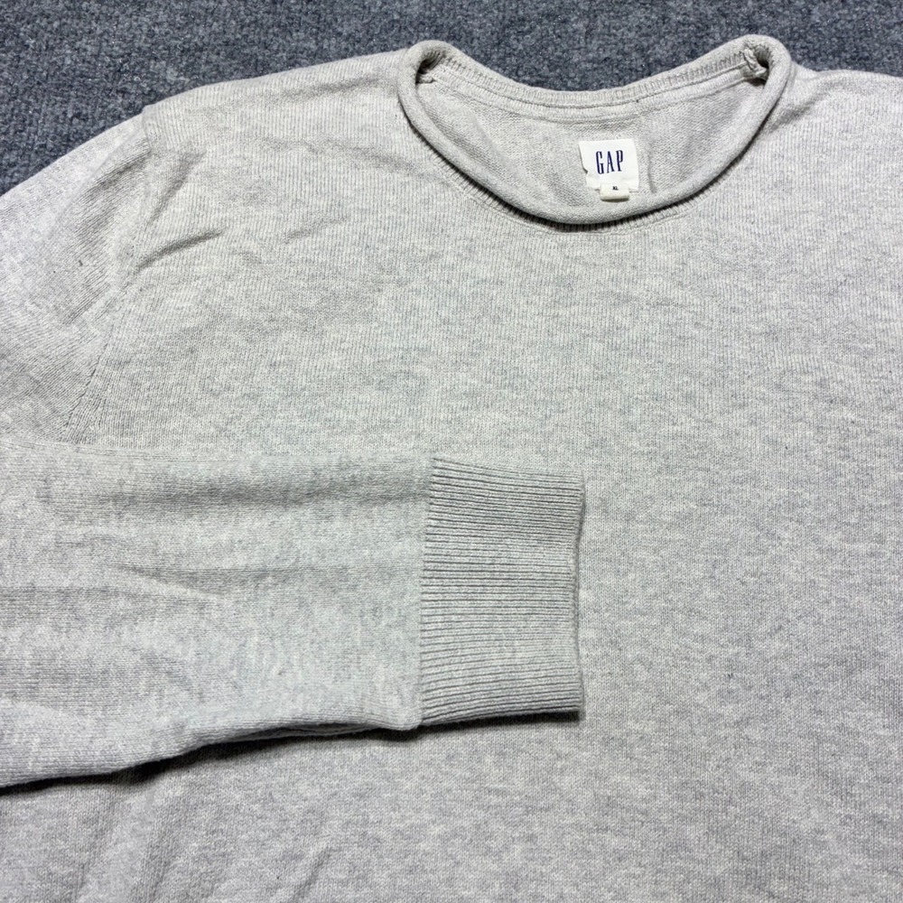 GAP Mens‎ Gray XL Crewneck Sweater Knit Pullover Long Sleeve Outdoor Shirt